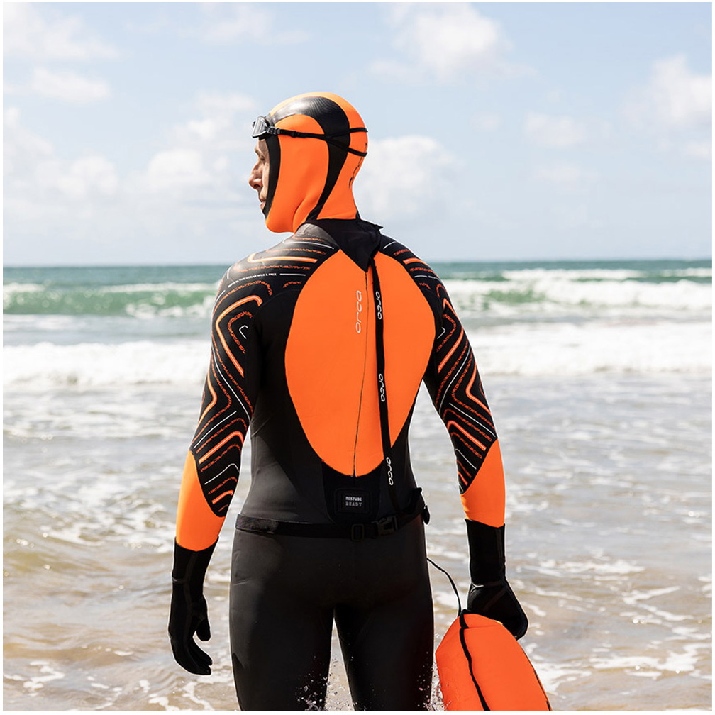 2026 Orca Cagoule De Natation En Néoprène Hi-Vis NA4148 - Hi Vis Orange